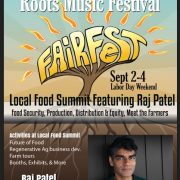Local Food Summit Event at Fairfest Sept 3rd